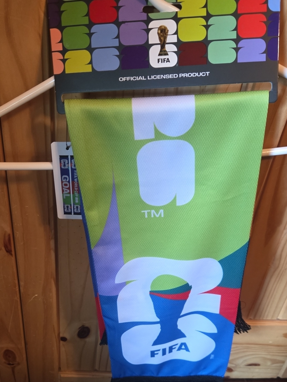 2026 Officially Licensed FIFA Multicolor World Cup Scarf - NWT
